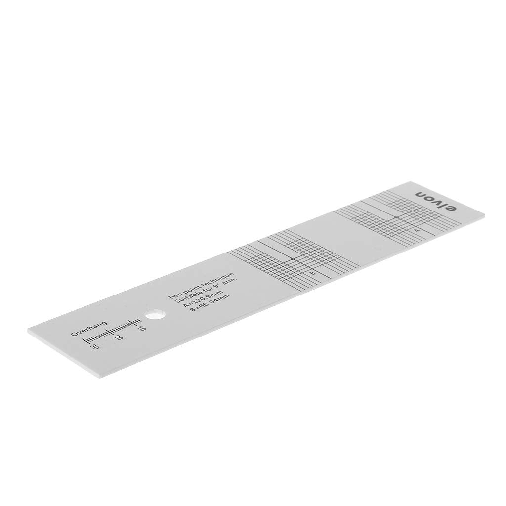 Ningyi683 Pickup Calibration Distance Gauge Protractor Record LP Vinyl Turntable Phonograph Phono Cartridge Stylus Alignment Adjustment Tool Magnifier