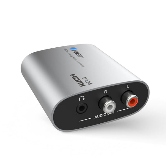 OREI HDMI eARC & ARC Audio Extractor Converter - HDMI ARC to RCA L/R Converter with 3.5mm Jack - ARC/eARC Audio Converter for Speaker, Headphone, Home