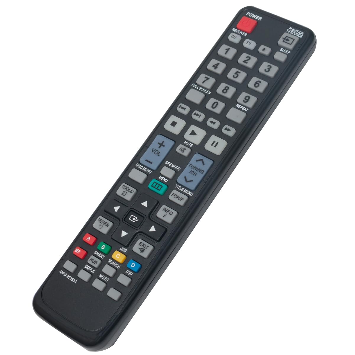AH59-02333A Replace Remote Applicable for Samsung HT-D4500 HT-D5100 HT-D5130 HT-D5300 HT-D5210C HT-D4500/ZA HT-D5100/ZA HT-D5300/ZA HTD4500 HTD5100