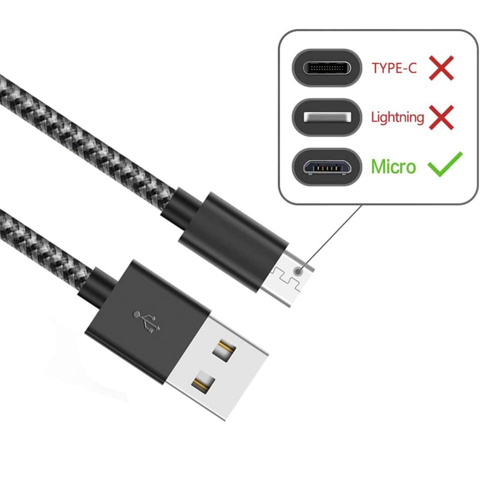 G GOPALA Micro USB Cable Android Charger [6-Pack 5ft] Nylon Braided Fast Sync&Charging Cord for Android, Samsung, Nexus, LG, HTC, Nokia, Sony,