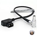 SZJELEN D-Tap to Right Angle 0B 2 Pin Male Power Cable for Teradek Bond SmallHD Monitor Z CAM E2 Camera DJI Ronin ARRI 60cm/23.6 inches (Dtap - Right