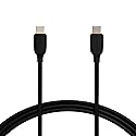 Amazon Basics USB-C to USB-C 2.0 Fast Charger Cable, 480Mbps Speed, USB-IF Certified, for Apple iPhone 16/15, iPad, Samsung Galaxy, Tablets, Laptops