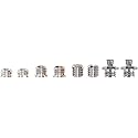 8 Pack Bushing/Male to Male Adapter Assortment 1/4" to 3/8" for Tripod Clamp, Plate, Head Desmond