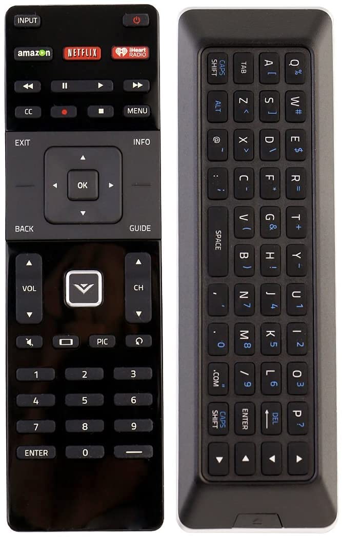 Universal Remote Control, XRT500 Compatible with All Vizio Smart TV Including Dual Side QWERTY Keyboard with Back Light