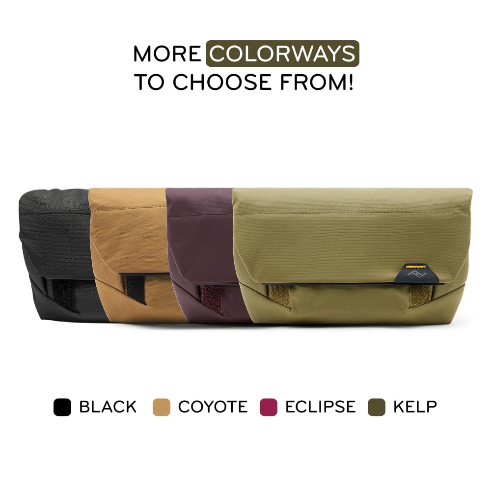 Peak Design Field Pouch V2, Eclipse, 2-in-1 Organizer and Sling Bag, Adjustable Shoulder Strap and Integrated Belt Loops, Weatherproof Nylon Canvas