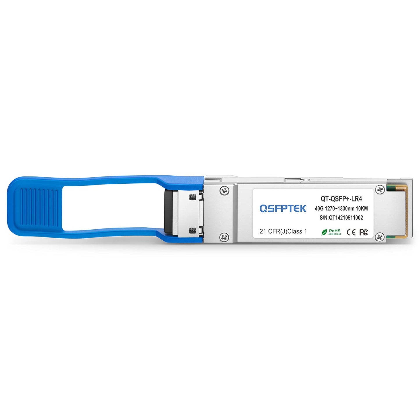 QSFPTEK 40G QSFP+ Module LC Single-Mode Transceiver 40GBASE-LR4 for Mellanox MC2210511-LR4 (1310nm, 10km, with DDM)