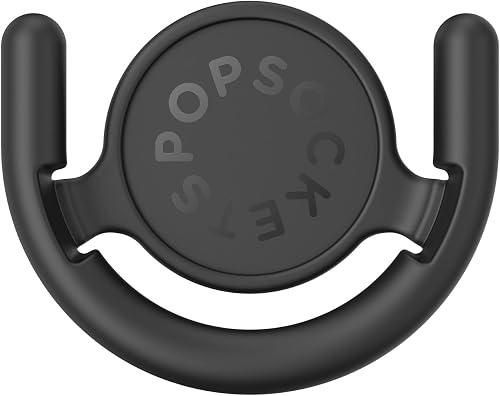 PopSockets Multi-Surface Phone Mount, Universal Phone Stand, Phone Holder Stand, Version 2 - Black