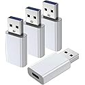 USB to USB C Adapter 4 Pack, USB-C Female to USB Male Adapter,OTG Charger Converter Compatible for Apple Watch Ultra iWatch/iPhone/Pro Max…