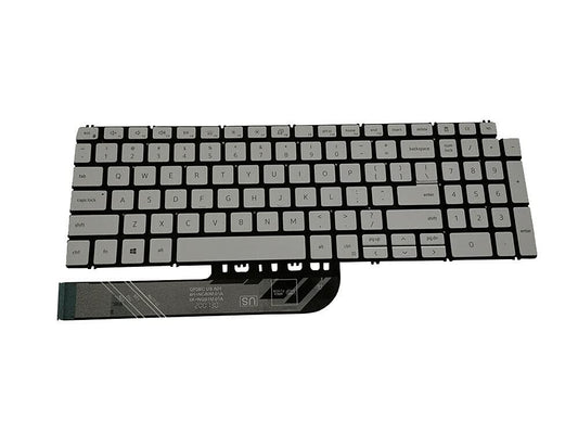 New US Silver English Backlit Laptop Keyboard (Without palmrest) for Dell Inspiron 7506 2-in-1 Inspiron 7500 2-in-1 Light Backlight