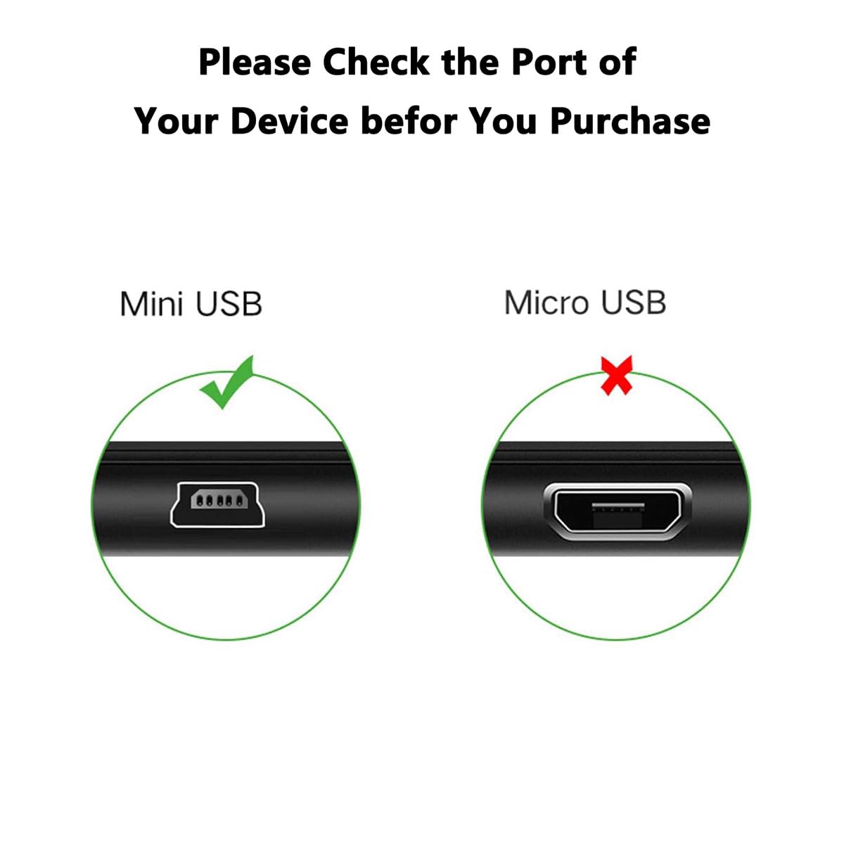 boda Voice Amplifier Charger Cable, Mini USB Charging Cable Compatible for ZOWEETEK ZW-Z258 ZW-S615 /Shidu SD-258/ WinBridge WB001 Portable Mini Voice