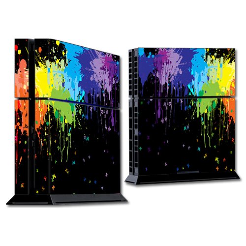 MightySkins Skin Compatible with Sony PS4 Console - Splatter | Protective, Durable, and Unique Vinyl Decal wrap Cover | Easy to Apply, Remove,
