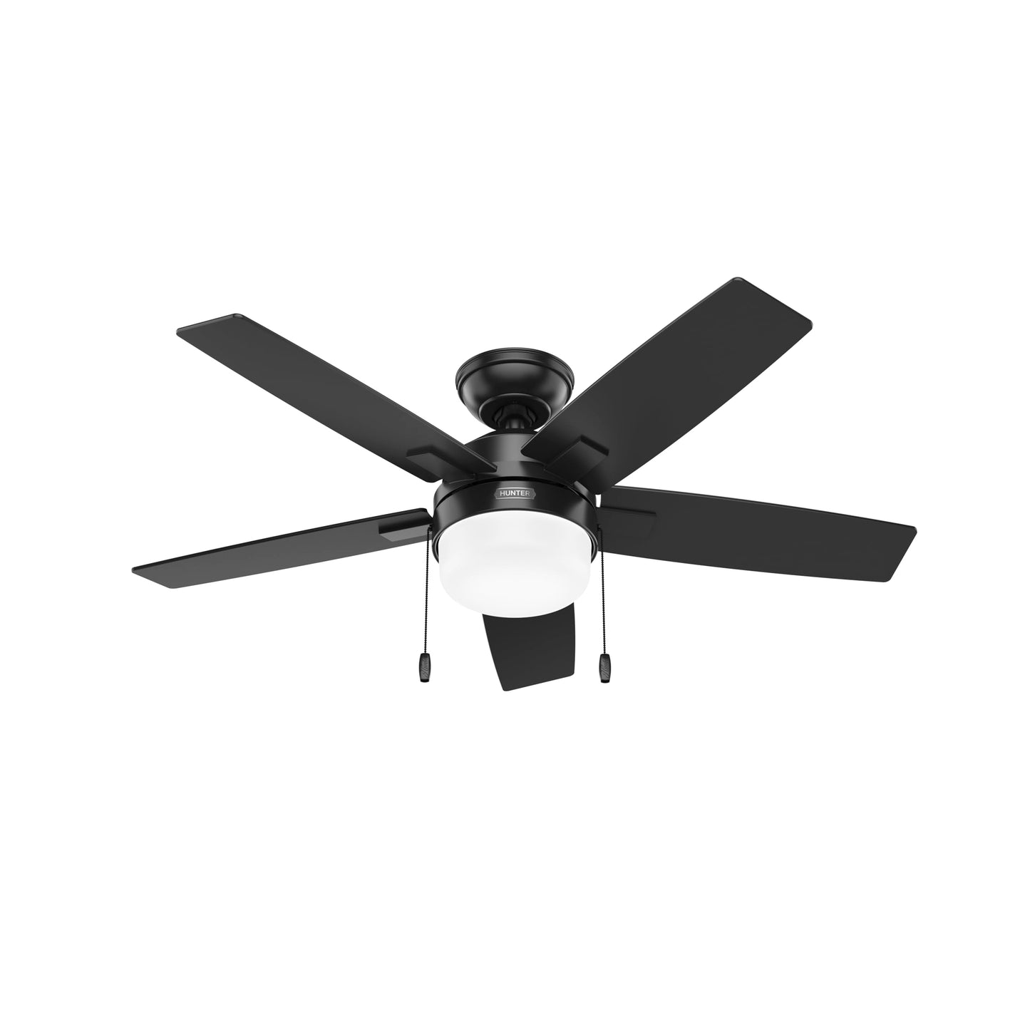 Hunter Anisten, Indoor, Ceiling Fan, with LED Light, 44 inch, Matte Black
