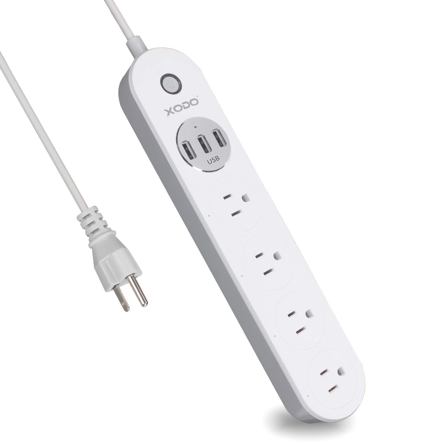 XODO WP4 Smart Power Strip - WiFi Surge Protector with 3 USB Ports and 4 Outlets - App Controlled Appliance - Time Schedule - No Hub Required