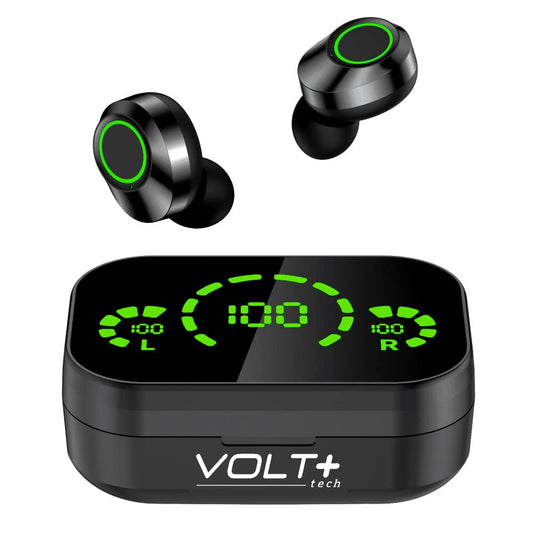 VOLT+ Plus TECH 2024 New Wireless Earbuds for All Types of Mobile Phones, Tabs and Laptops - Bluetooth Earbuds V5.3 with IPX5 Waterproof - F9 TWS…