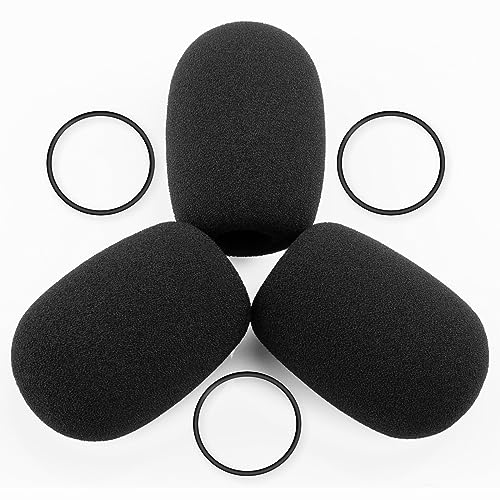 LEFXMOPHY for Bose A20 Aviation Headset Mic cover, Replacement for Bose A30 Microphone Spongue Pop filter 3-Pack Foam Cover WindScreen (Not for