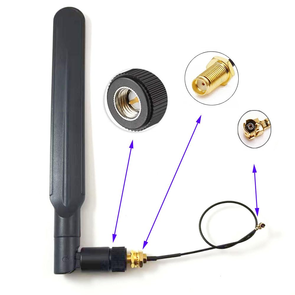 9dBi Outdoor 4G LTE Antenna SMA Male Omnidirectional Cellular Trail Game Camera Antenna with 15cm ipx RF 1.13 Extension Cable