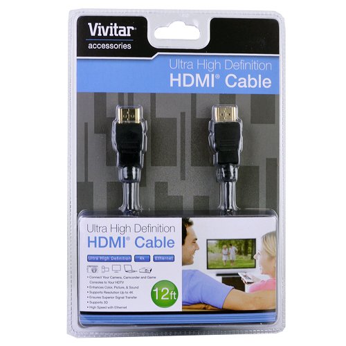 Vivitar 12' Vivitar 4K 3D Ultra High Definition HDMI with Ethernet