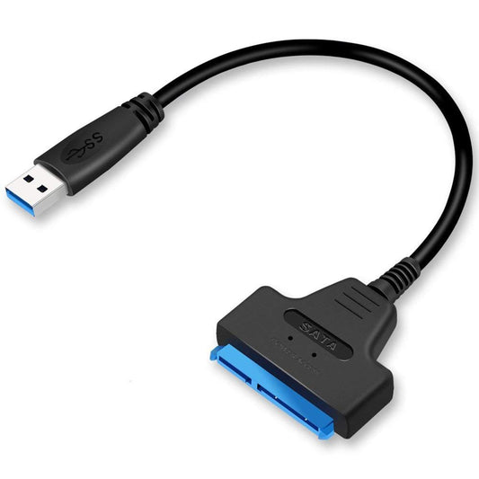 Sqruchel SATA to USB 3.0 Adapter - External Hard Adapter Drive Converter for 2.5” HDD/SSD Data Transfer, USB 3.0 to 2.5” SATA Cable Support