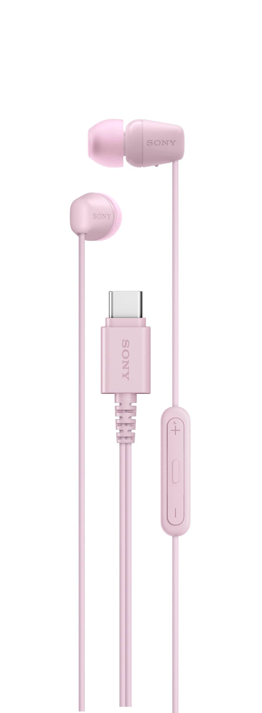 Sony IER-EX15C USB-C Plug, Wired in-Ear Headphones for iPhone and Android Phones, with Built-in Multi-Function Button, Volume and Mic Control