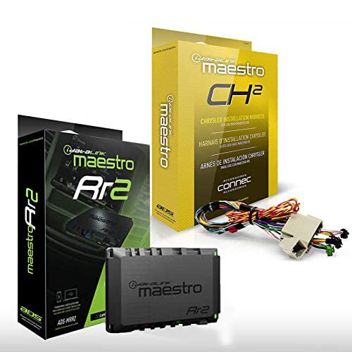 Maestro RR ADS-MRR2 Universal Radio Replacement & SWC Steering Wheel Interface + iDatalink HRN-RR-CH2 Integration Adapter fits 04-10 Chrysler, Dodge