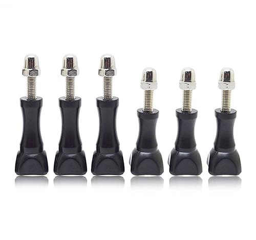 YonGoo Thumbscrews 3pcs Long Thumbscrews and 3pc Short Thumbscrews Compatible with GoPro Hero 11 10 9 8 7 6 5 4 Session 3+ 3 2, Fusion, Xiaomi Yi DJI