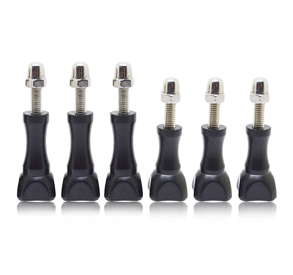 YonGoo Thumbscrews 3pcs Long Thumbscrews and 3pc Short Thumbscrews Compatible with GoPro Hero 11 10 9 8 7 6 5 4 Session 3+ 3 2, Fusion, Xiaomi Yi DJI