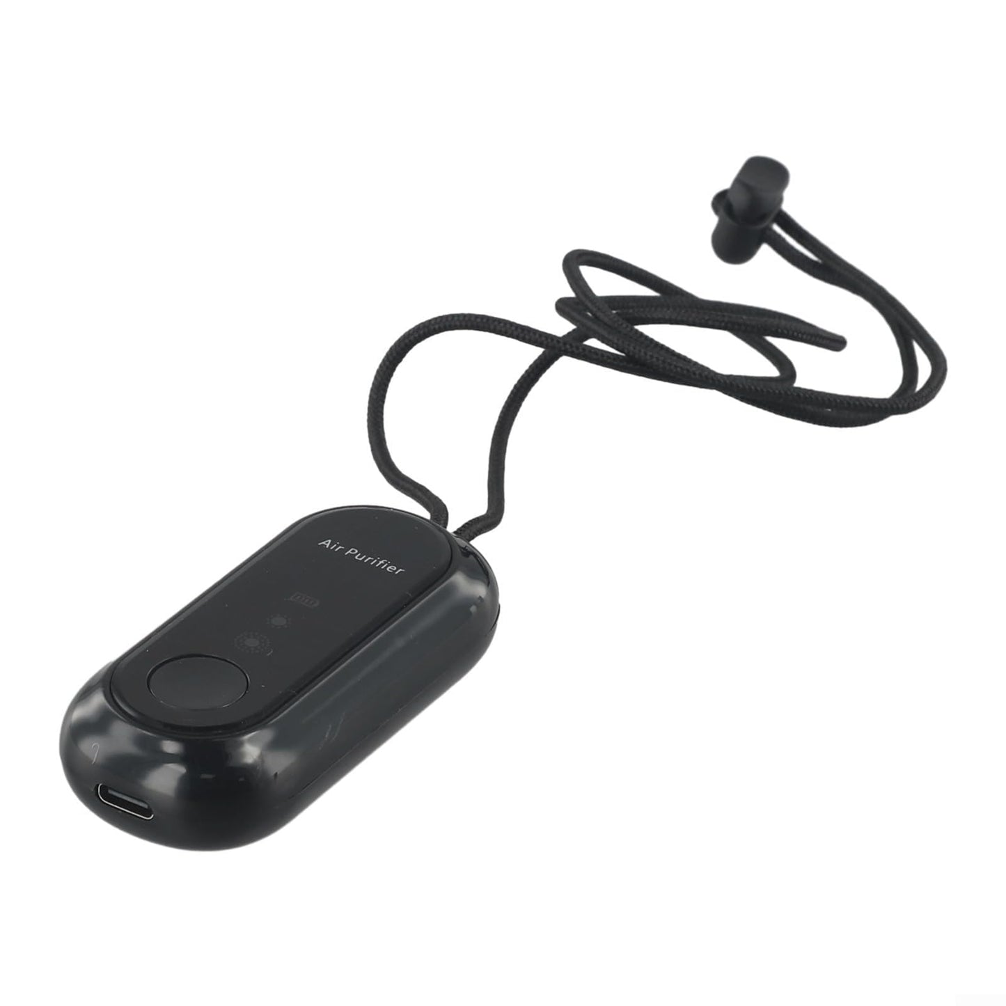 Wearable Portable Air Purifier Necklace, Rechargeable Negative Ion Generator,for Home, Car, Airplane, and Outdoor Activities(Black)