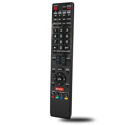 Replacement Remote Control for Sharp LC-60LE657U LC-60LE835U LC-60LE632U LC-70LE734UN LC-60LE633U Samrt 3D AQUOS LCD LED HDTV TV