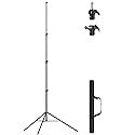 13.1' Heavy Duty Light Stand Photography, Sdfghj 157.2in/4m Adjustable Metal Professional Sky High Tripod with Air Cushioned with 1/4"& 3/8" Screw