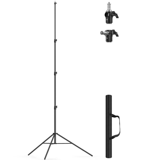 13.1' Heavy Duty Light Stand Photography, Sdfghj 157.2in/4m Adjustable Metal Professional Sky High Tripod with Air Cushioned with 1/4"& 3/8" Screw