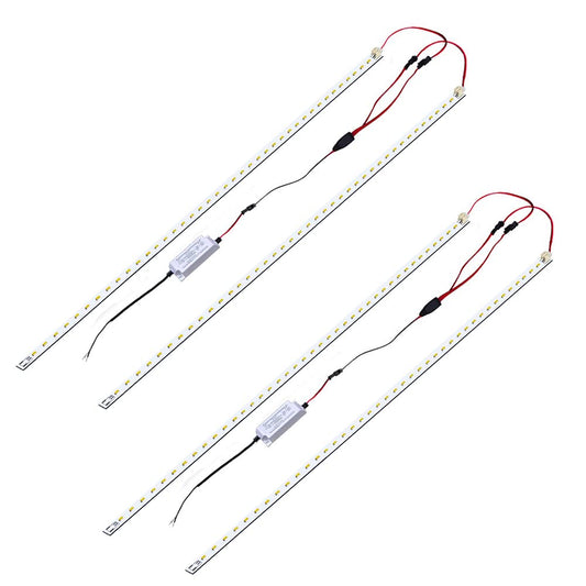 jimwhen 2Pack 4FT Magnetic LED Troffer Retrofit Kit, 2x4 FT, 36W, 5000K Daylight White, Super Bright 5400LM, 0-10V Dimmable, T8 T10 T12 Fluorescent