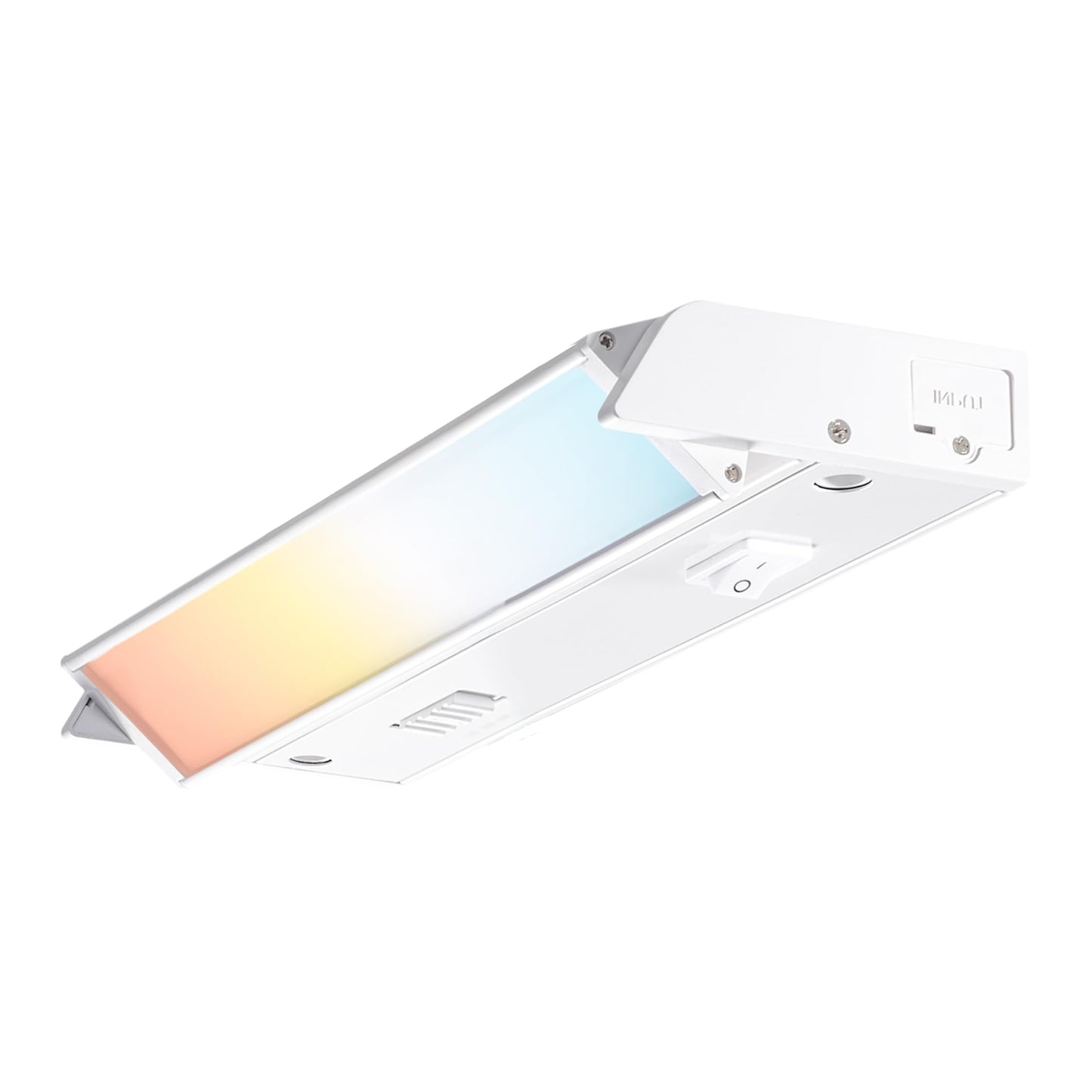 PARMIDA LED Swivel Under Cabinet Lighting, Hardwired or Plug-in Installation, 10 Inch, 7W, 5CCT Color Selectable - 2700K/3000K/4000K/5000K/6000K