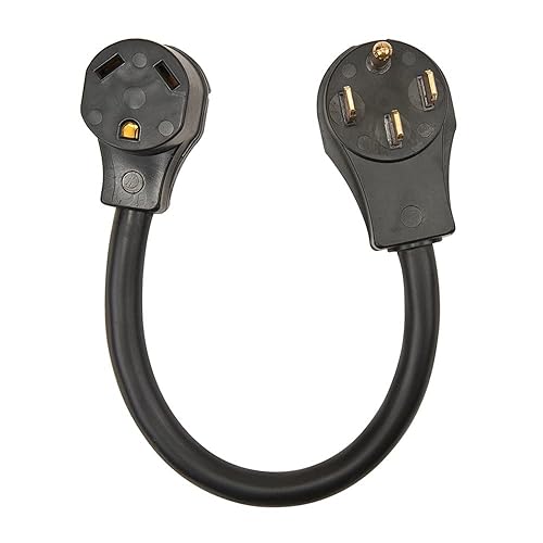 Surge Guard 30AM50AF18 RV Power Cord Adapter - 30 Amp Male 50 Amp Female, 18"