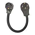Surge Guard 30AM50AF18 RV Power Cord Adapter - 30 Amp Male 50 Amp Female, 18"