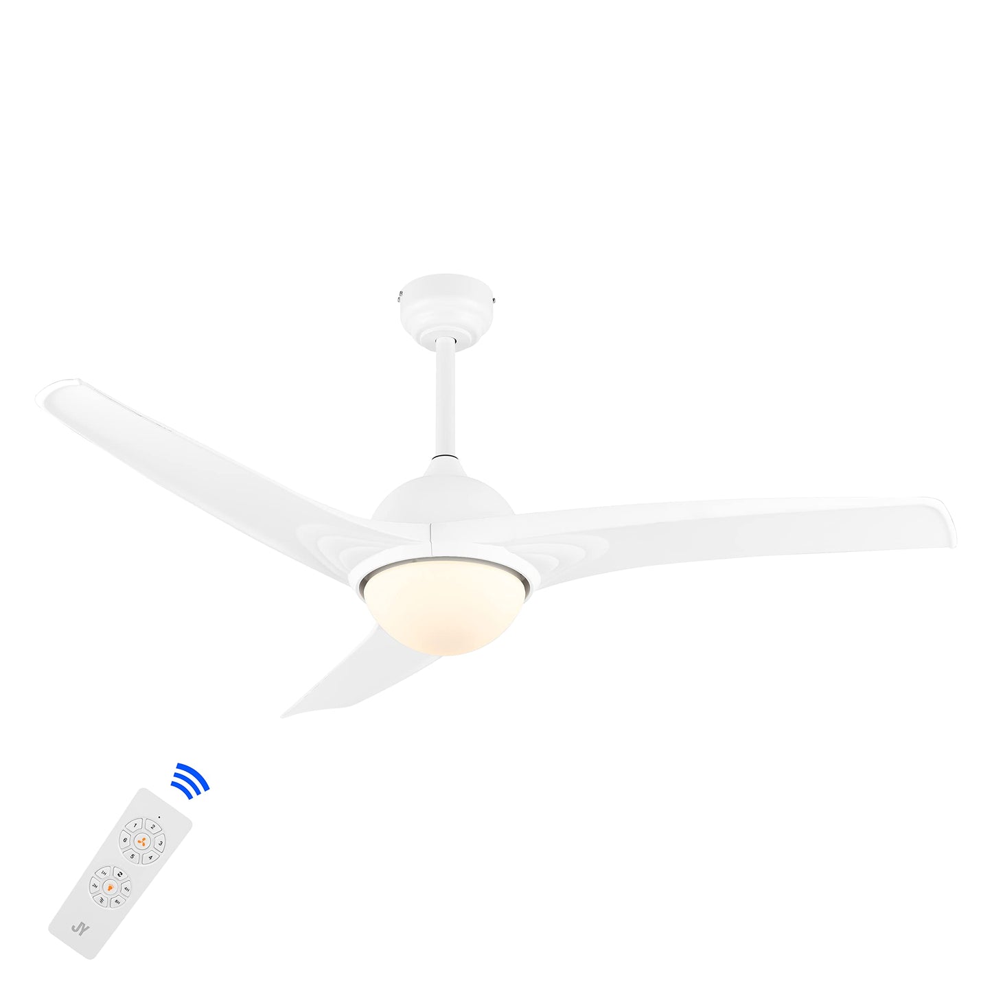 JONATHAN Y Sully 6-Speed LED Ceiling Fan 52", White