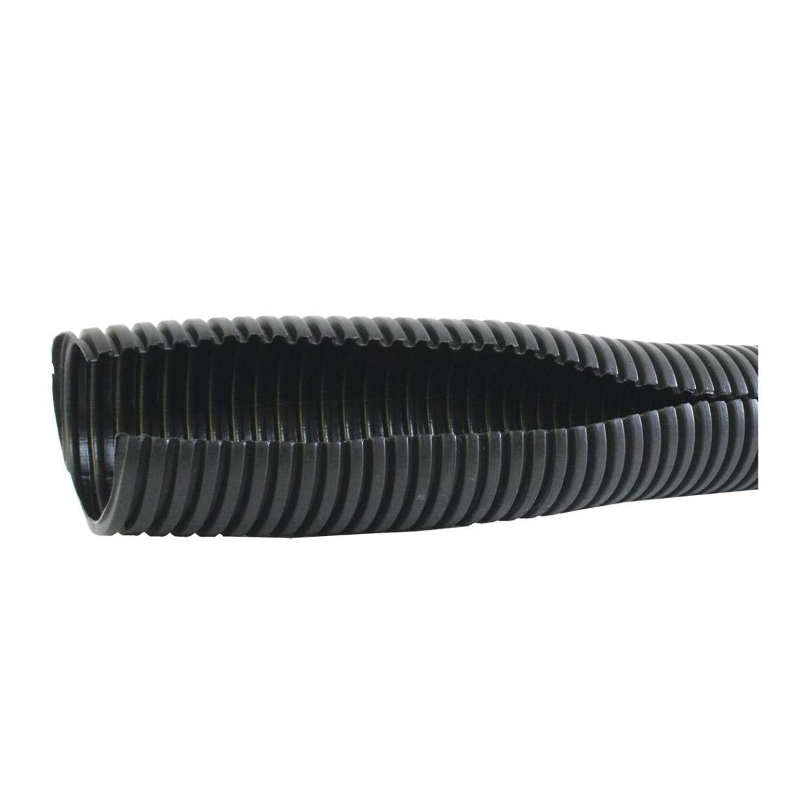 GG Grand General 85017 Roll 5/8 Inch ID Black Corrugated Split Loom, 10Ft/Bag