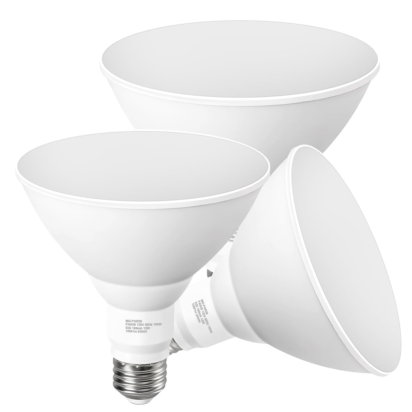 GvvooHome PAR38 LED Flood Light Bulb Dimmable, 3000K Warm White, 100W Equivalent Outdoor Light Bulbs, Waterproof Exterior Floodlight Bulbs for Patio