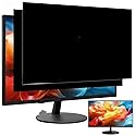 2 Pack 22 Inch Privacy Screen for Computer Monitor 16:10 Aspect Ratio, Eye Protection Anti Glare Computer Screen Cover, Removable Anti-Scratch