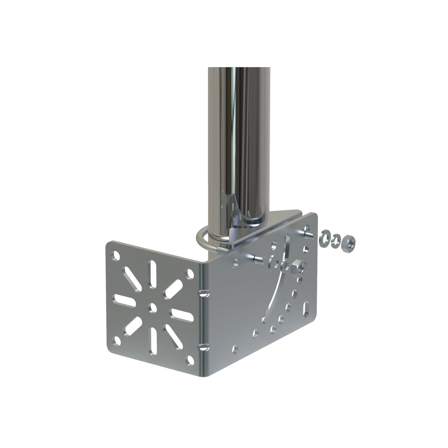 Amazmount Anti Vibration Antenna Mount Hardware Accessories [ Without The Pole ] Mount Pole Holder Antenna Pole Mount Kits