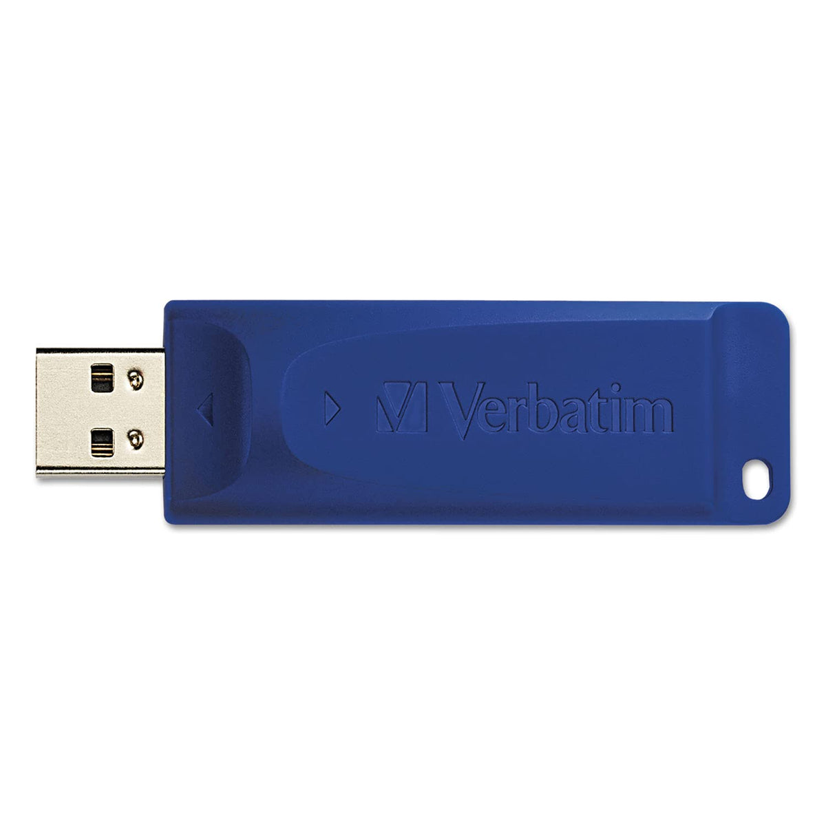 Verbatim 8GB USB 2.0 Flash Drive - Cap-Less & Universally Compatible - Blue