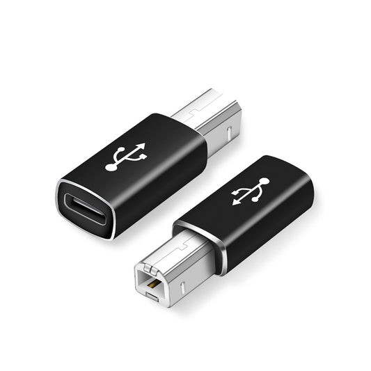 EBEETECH 2pcs USB C to Printer Adapters, USB C to USB B Adapters Compatible with DIMI, Google Chromebook Pixel, Electric Piano, HP Canon Printers…