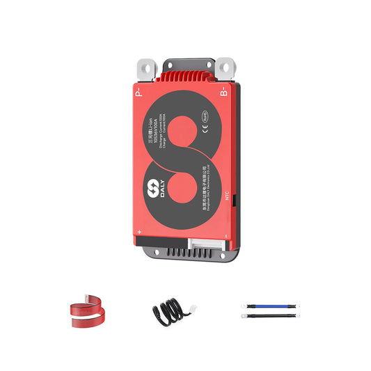 DALY BMS 10S 36V 100A Li-ion Battery Protection Module PCB Protection Board with Balance Leads Wires BMS for 18650 Battery Pack 36V(Standard BMS,100A)