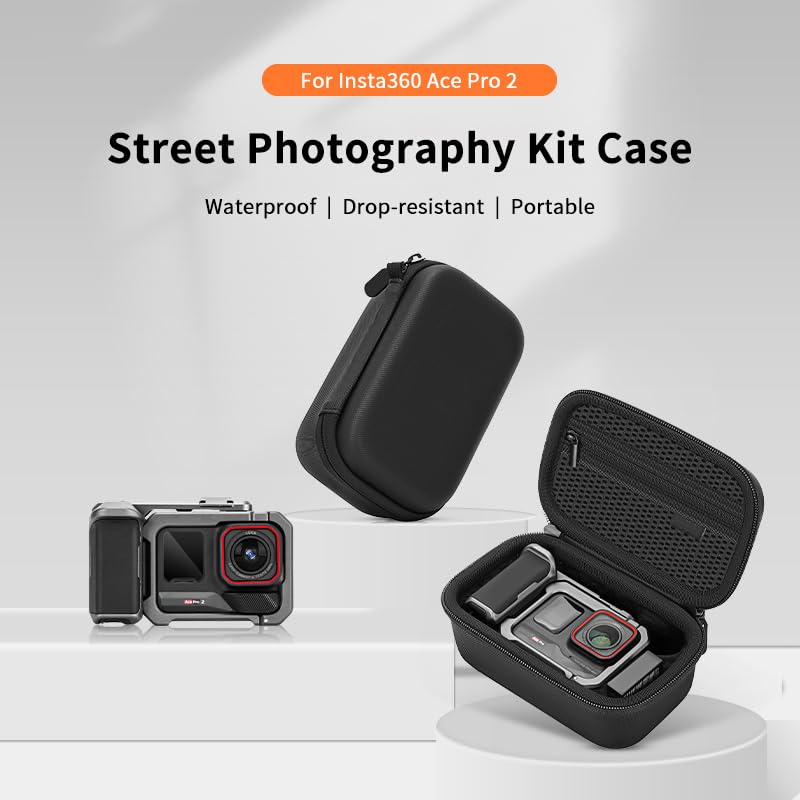 Ace Pro 2 Case, Portable Carrying Bag Compatible for Insta360 Ace Pro 2/ACE Pro Camera & Grip & Battery Accessoires, Xplore Bundle Kit Hard Travel