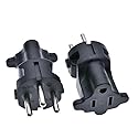 Tekit Israel US Plug Adapter Power Converter,USA NEMA 5-15R Female Receptacle to Israel Male Electrical Adapter,Israel to US 3 Prong Strandard NEMA…