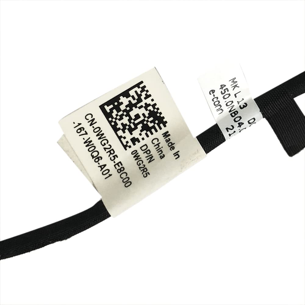 GinTai DC in Power Jack Charging Port Cable 0WG2R5 Connector Socket with Wire WG2R5 Replacement for Dell 3320 450.0NB04.0011 450.0 NB04 .0002