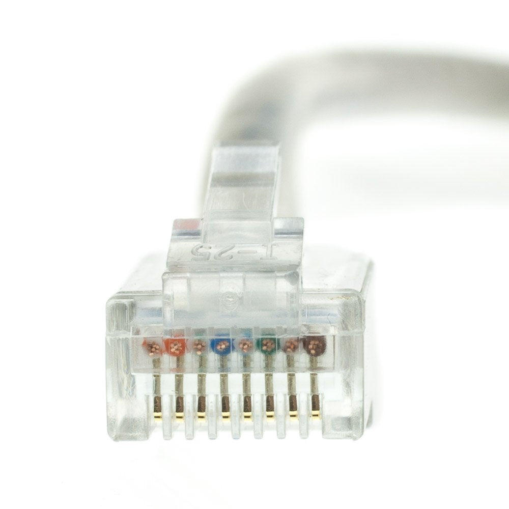 CableWholesale Cat6 UTP Ethernet Cable, Bootless, PoE, 100 ft, Gray