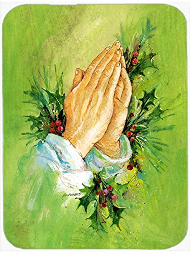 Caroline's Treasures AAH5985MP Praying Hangs with Holly Leaves Mouse Pad, Hot Pad or Trivet for Home Office Gaming Working Computers Laptop Mouse