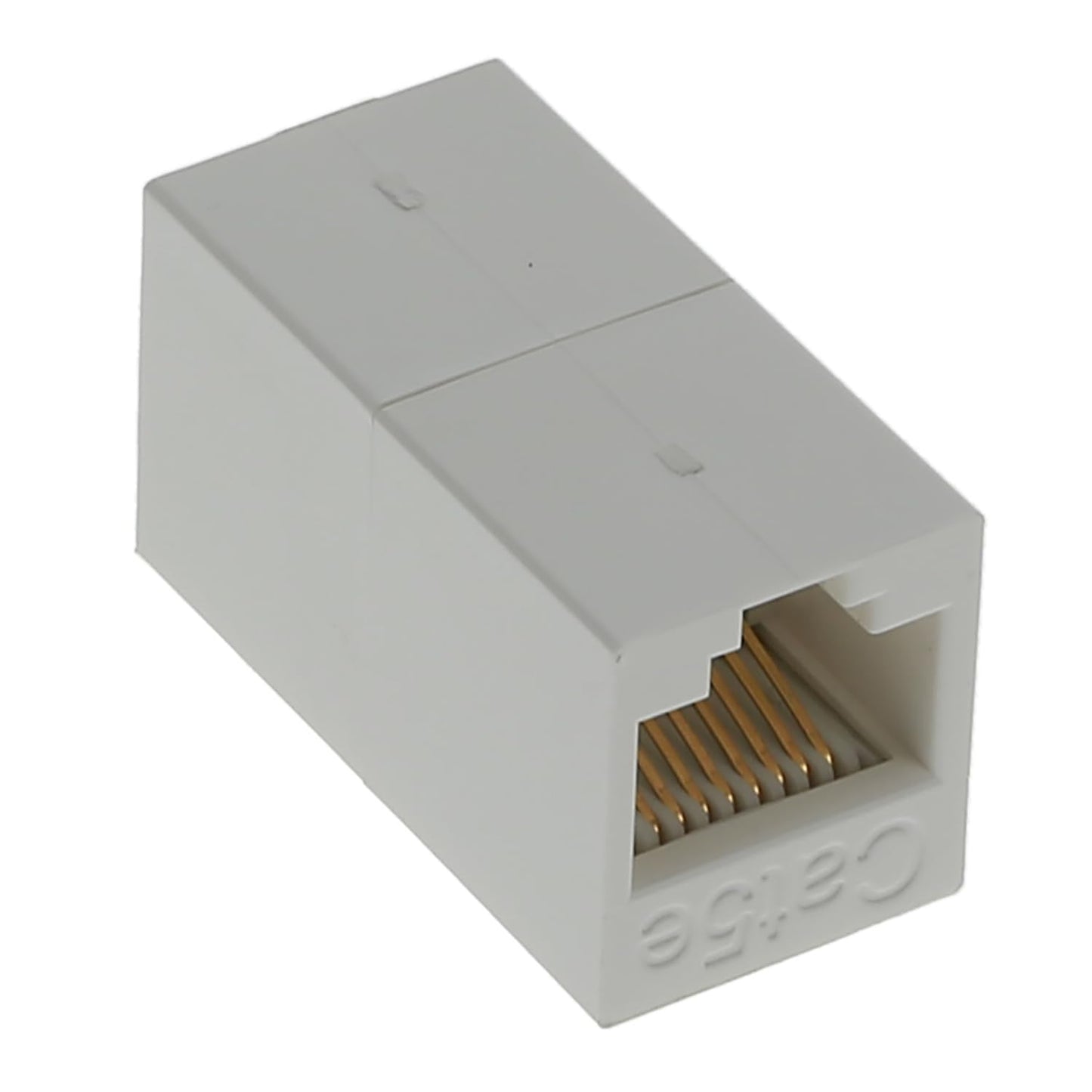 InstallerParts Cat 5E RJ45 Inline Crossover Coupler White
