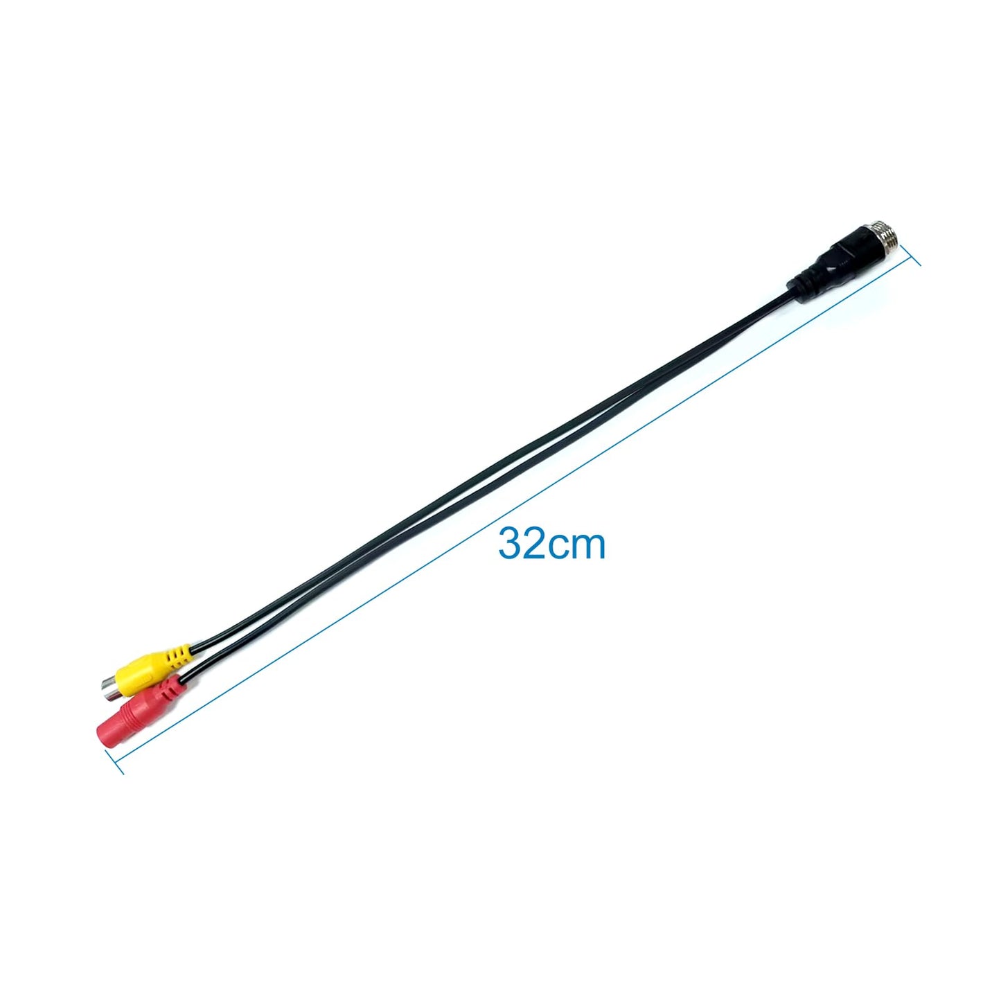 VOJKOREL 4-Pin to RCA Female to RCA Male Adapter 4-Pin Male to AV Female Adapter + DC for Car Camera