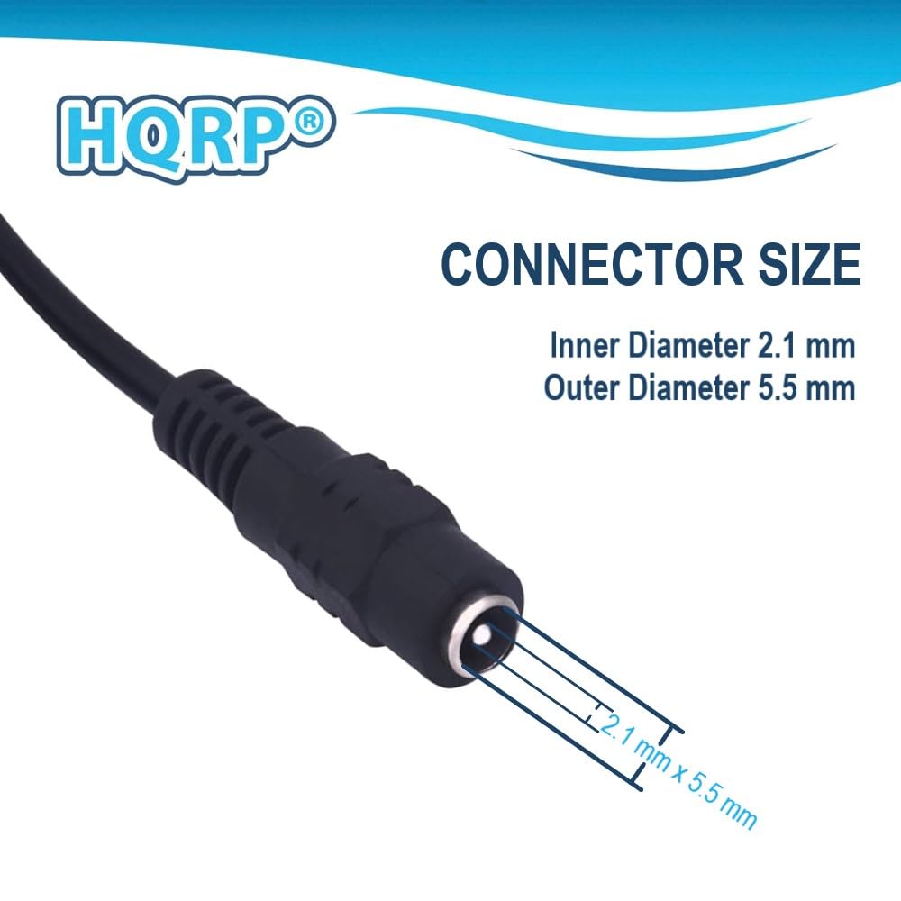HQRP DC Female to 4 Male Power Splitter Cable for Q-See Security System Model: QT578-8C2 / QC828-4C9-2 / QT728-4G7-1 / QT5682-8K8
